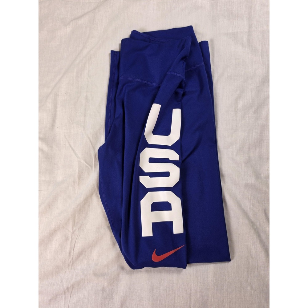 Nike Leggings Womens Small Blue USA Dri-FIT Ankle Running Yoga Gym Athletic